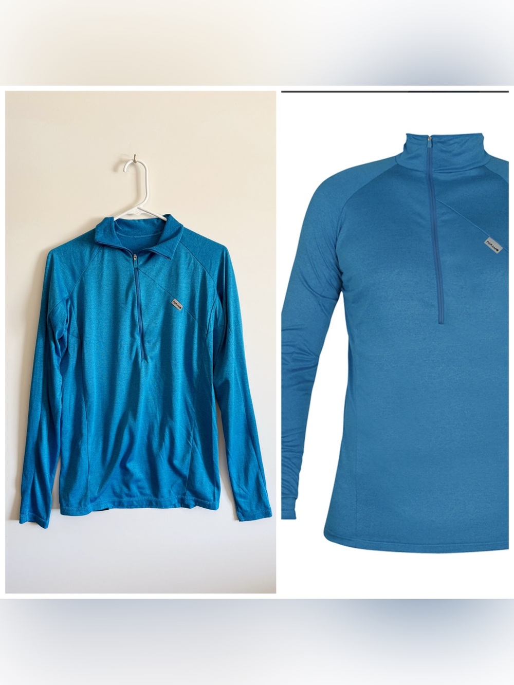 PARAMO Tempro Zip Neck Men’s Long Sleeve S Small Blue Marl Base Layer